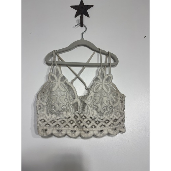 Zeanna Other - Zeanna Bralette Women's Size Medium Lace Floral Adjustable Straps Fairy Whimsy